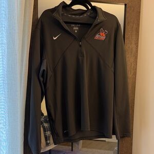 Utica Pioneers Nike Black Dri-FIT Quarter-Zip Top